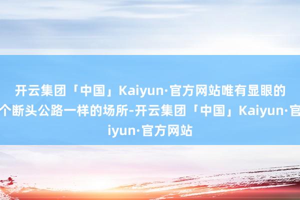 开云集团「中国」Kaiyun·官方网站唯有显眼的即是一个断头公路一样的场所-开云集团「中国」Kaiyun·官方网站