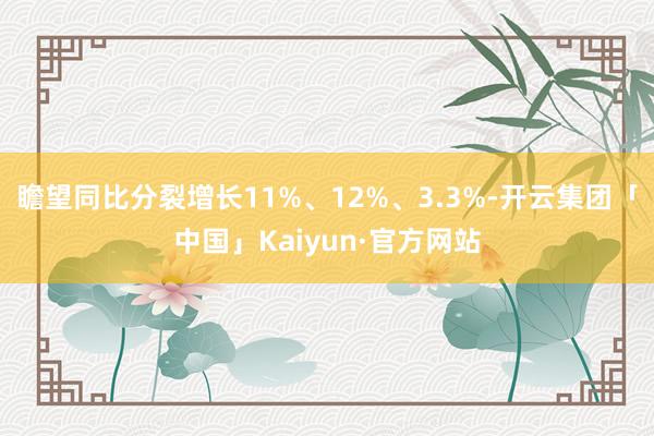 瞻望同比分裂增长11%、12%、3.3%-开云集团「中国」Kaiyun·官方网站