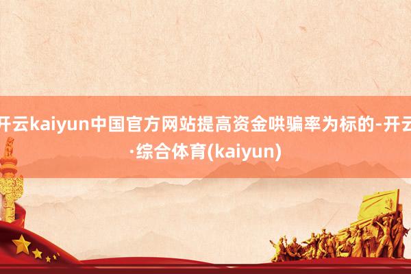 开云kaiyun中国官方网站提高资金哄骗率为标的-开云·综合体育(kaiyun)