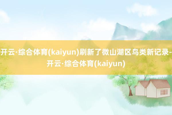 开云·综合体育(kaiyun)刷新了微山湖区鸟类新记录-开云·综合体育(kaiyun)
