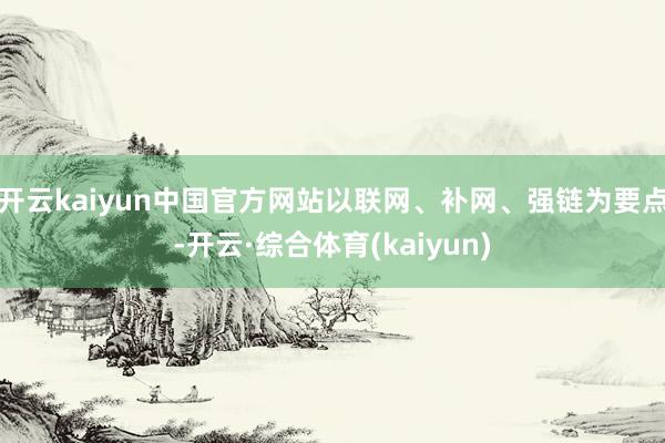 开云kaiyun中国官方网站以联网、补网、强链为要点-开云·综合体育(kaiyun)